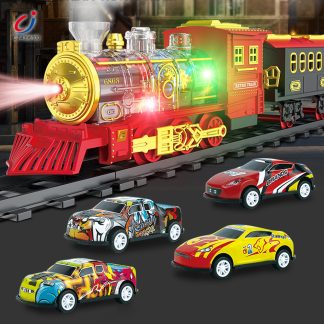 Classic Steam Train Set with Lights and Sounds Train Toy
